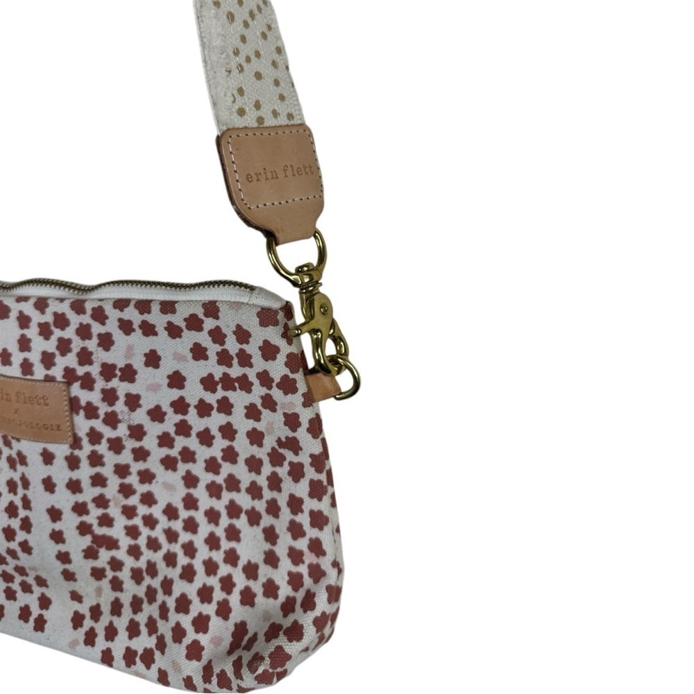 Erin Flett for Anthropologie Clay Polka Dot Canvas & Leather Jen Bag - Picture 5 of 15